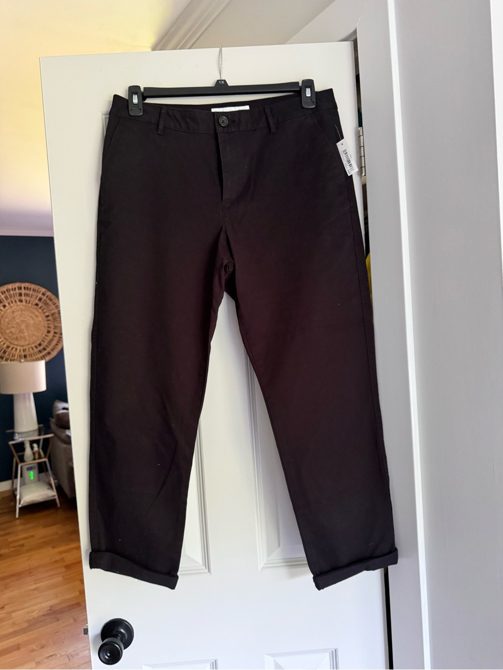 Women Classic Black Chino Pants